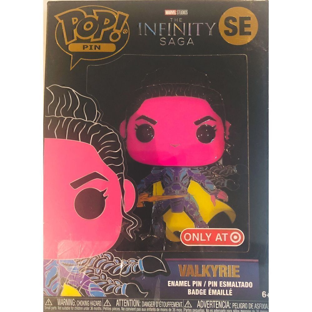 Funko Pop Pin Marvel VALKYRIE (Blacklight) Infinity Saga